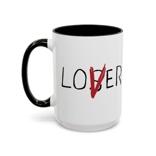 ☕ Loser / Lover Color Accent Mug – One Sip, Two Stories - Image 16