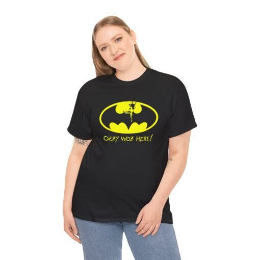 🦇🤘 Ozzy Was Here Unisex T-Shirt – Bat Signal with a Bite - Image 3