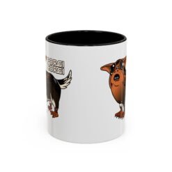 Alternative view of ☕🐶🐧✨ Porgi Corgi Color Accent Mug – Sip with Galactic Cuteness