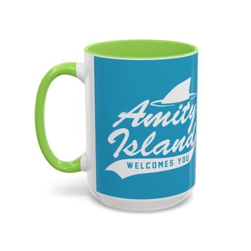 🦈 Amity Island Color Accent Mug – Welcomes You (and the Shark) - Image 44