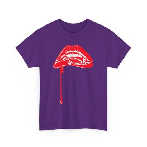 💋🩸 Vampire Bite Lips Unisex T-Shirt – Sink Into Style - Image 18