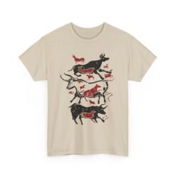 🐂 Cave Art Bulls Unisex T-Shirt – Ancient Style, Modern Vibes
