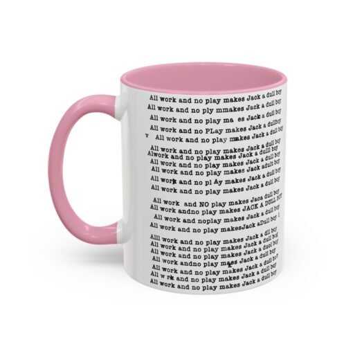 ☕ All Work and No Play Color Accent Mug – A Sip of Madness - Image 40
