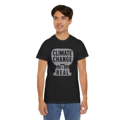 🌍💨 Climate Change Is Real Unisex T-Shirt – A Message in the Smoke - Image 8
