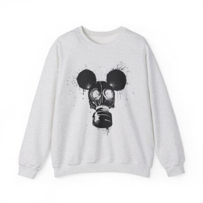 🐭☣️ Gas Mask Mouse Unisex Sweatshirt – Soft, Strange, and Slightly Sinister