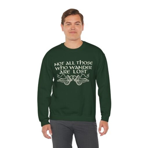 🌿 Not All Those Who Wander Are Lost Unisex Sweatshirt – Wander with Purpose - Image 6