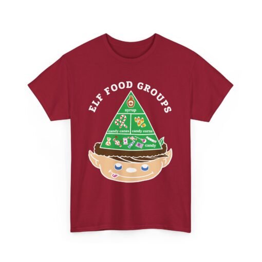 🍬 Elf Food Groups Unisex T-Shirt – Sweet Style, Straight from the North Pole - Image 19