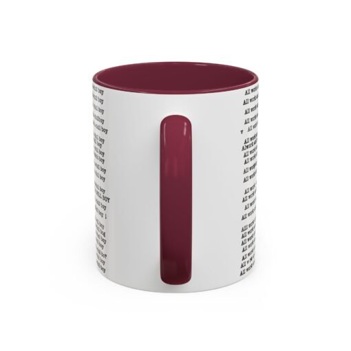 ☕ All Work and No Play Color Accent Mug – A Sip of Madness - Image 4