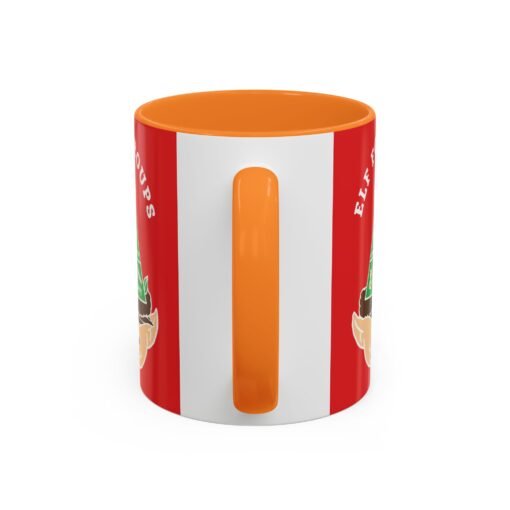 ☕🍬 Elf Food Groups Color Accent Mug – Sweet Sips from the North Pole - Image 19