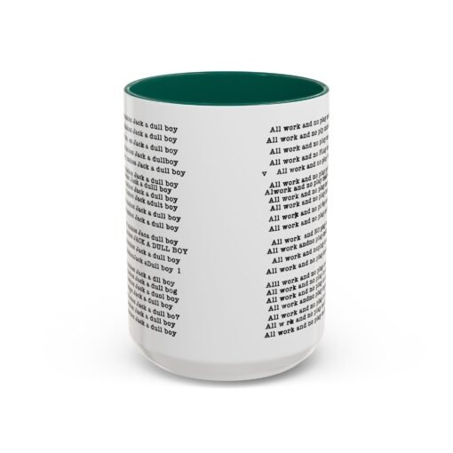 ☕ All Work and No Play Color Accent Mug – A Sip of Madness - Image 61