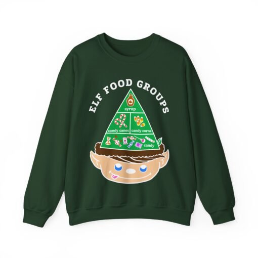 🍬 Elf Food Groups Unisex Sweatshirt – Warm, Whimsical, and Loaded with Sugar - Image 10