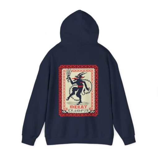 🎄👹 Merry Krampus Unisex Hoodie – Cozy Up with Claus’s Creepy Cousin - Image 14