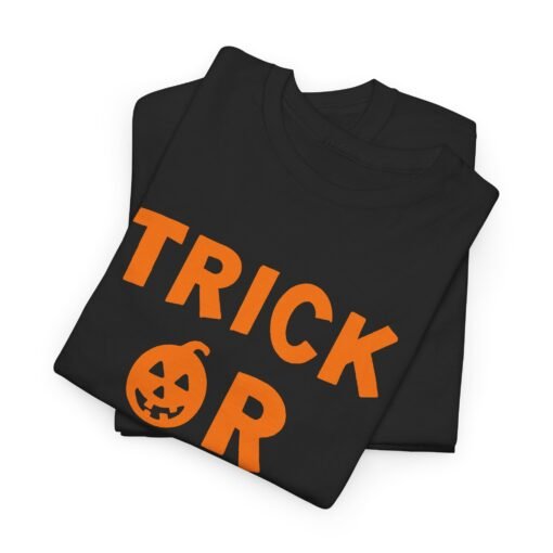 Trick Or Treat | Unisex | Heavy Cotton | T-Shirt | Pumpkin | Halloween | Gift - Image 3