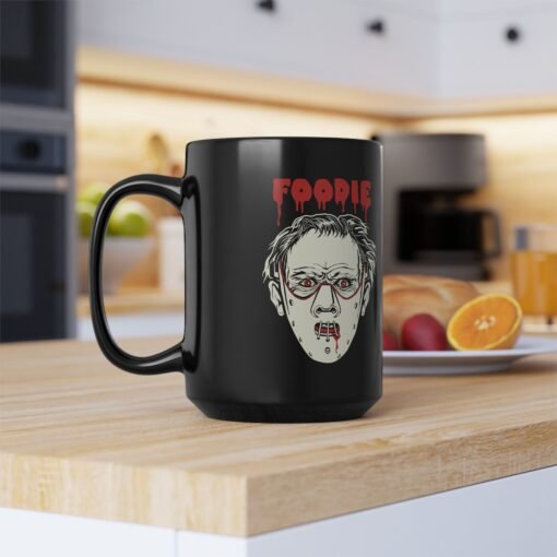 ☕ "Foodie" Black Mug – Sip with a Taste for the Twisted - Image 13