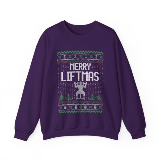 💪🎄 Merry Liftmas Unisex Sweatshirt – Flex Those Festive Gains - Image 14