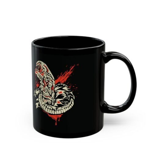 👶👽 Xenomorph Baby Black Mug – Cute, Creepy, and Caffeinated - Image 4