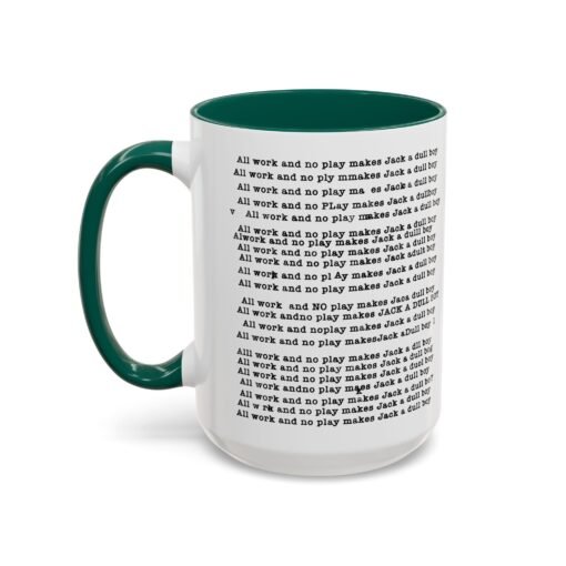 ☕ All Work and No Play Color Accent Mug – A Sip of Madness - Image 64