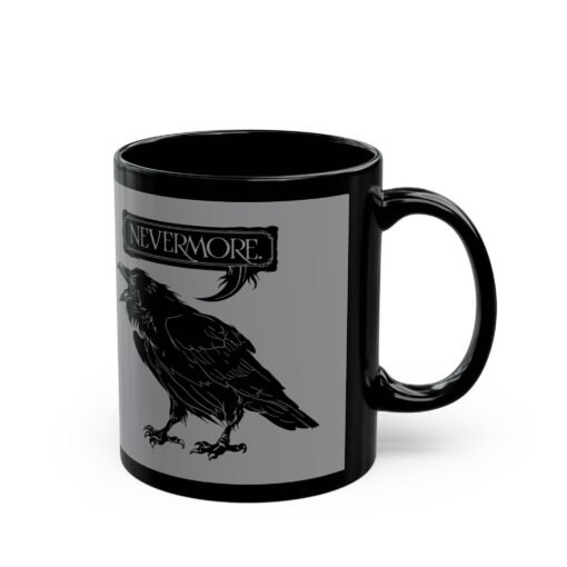 ☕ Nevermore Black Mug – Sip with a Touch of the Macabre - Image 4
