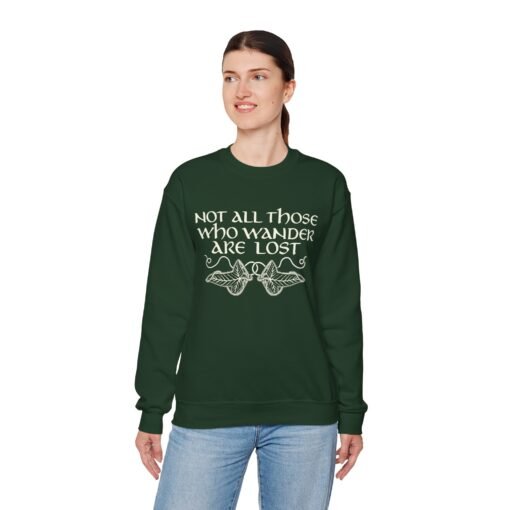 🌿 Not All Those Who Wander Are Lost Unisex Sweatshirt – Wander with Purpose - Image 8