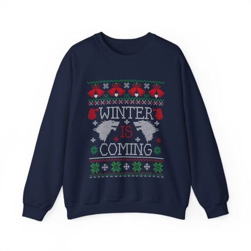 Winter is Coming | Ugly Christmas Sweater | Unisex | Sweatshirt | Direwolf - Image 13