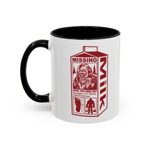 🦶🥛 Missing Bigfoot Color Accent Mug – Sip Like a Legend - Image 8