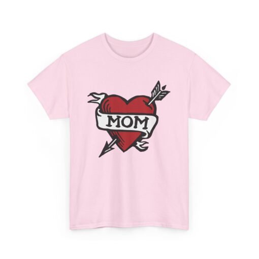 💘 Retro Mom Heart Unisex T-Shirt – Classic Ink, Eternal Love - Image 19