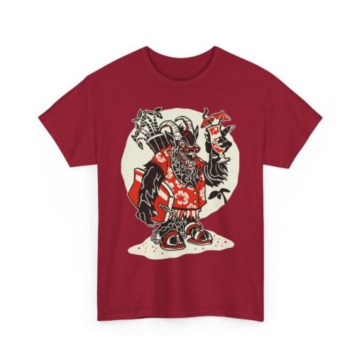 🏖️ Krampus Island Unisex T-Shirt – Naughty List, Meet Paradise - Image 19