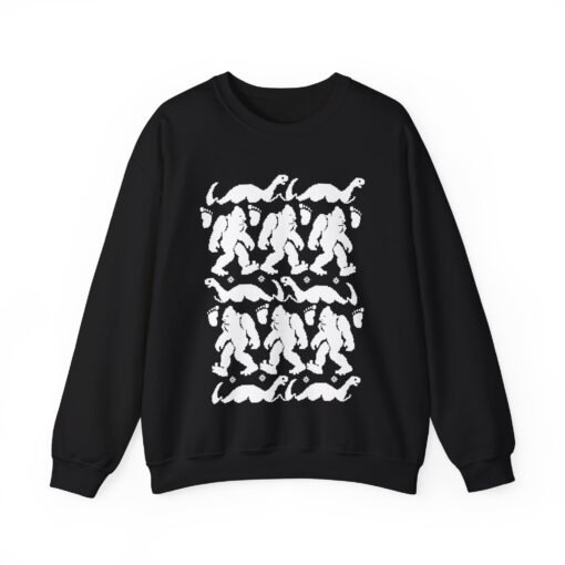 🦶🦕🎄 Bigfoot & Nessie Ugly Christmas Sweater – Mythical, Merry, and Totally Festive - Image 10