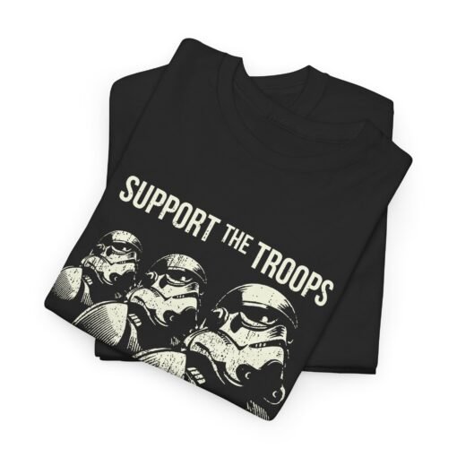 👕 Support the Troops Unisex T-Shirt – A Galactic Twist on Classic Camaraderie - Image 4