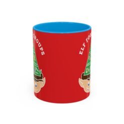 Alternative view of ☕🍬 Elf Food Groups Color Accent Mug – Sweet Sips from the North Pole