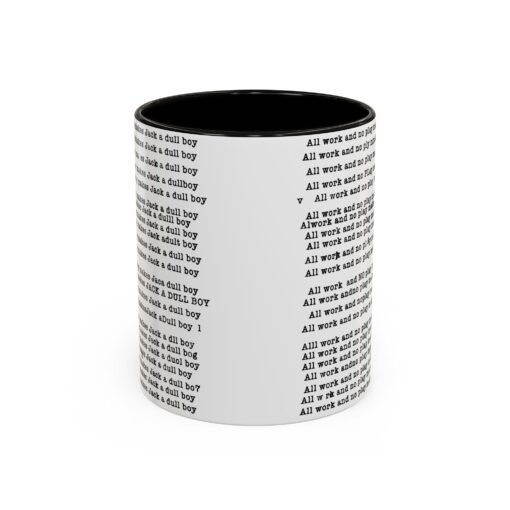 ☕ All Work and No Play Color Accent Mug – A Sip of Madness - Image 5