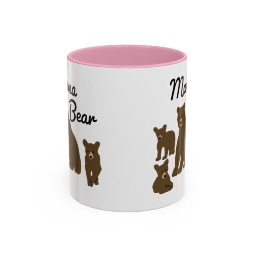 🧸 Mama Bear Color Accent Mug – Fierce Sips, Cozy Vibes - Image 2
