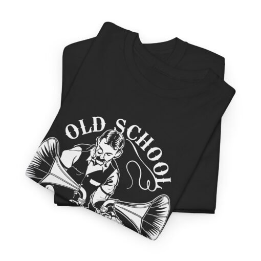 Old School DJ | Unisex | Heavy Cotton | T-Shirt | Music | Disc Jockey - Image 3