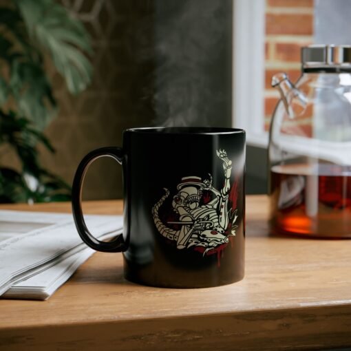 👶👽 Dancing Baby Xenomorph Black Mug – Sip with a Side of Strange - Image 7
