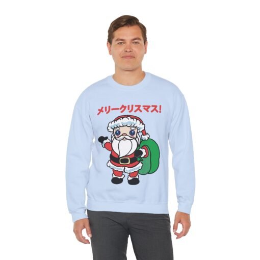 🎄 Kawaii Santa Unisex Sweatshirt – メリークリスマス, Cutified - Image 6