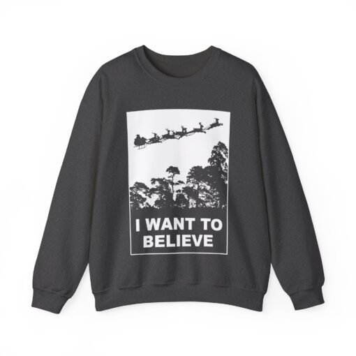🎅🛸 I Want to Believe (In Santa) Unisex Sweatshirt – Conspiracies & Christmas Cheer - Image 14