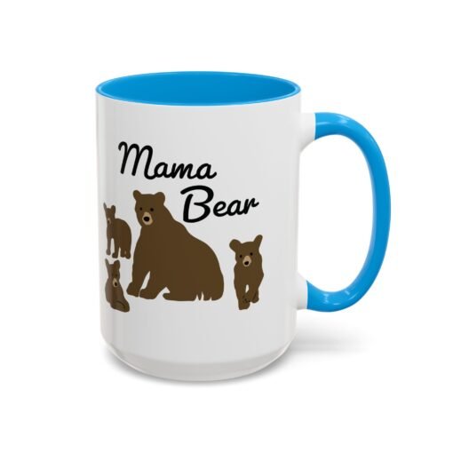 🧸 Mama Bear Color Accent Mug – Fierce Sips, Cozy Vibes - Image 22