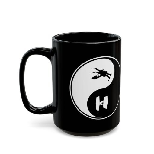 ☯️🚀 Balance of the Force Black Mug – Sip Between Light and Dark - Image 10
