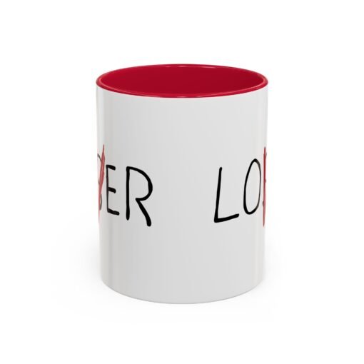 ☕ Loser / Lover Color Accent Mug – One Sip, Two Stories - Image 2