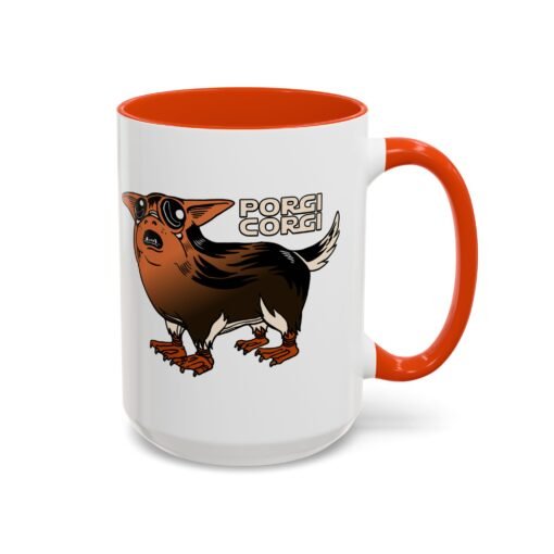 ☕🐶🐧✨ Porgi Corgi Color Accent Mug – Sip with Galactic Cuteness - Image 78