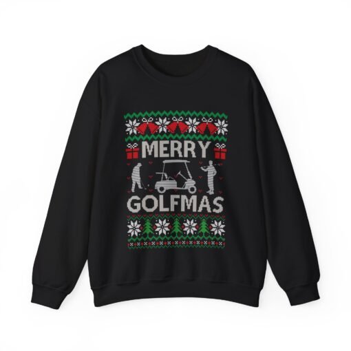 🏌️‍♂️🎄 Merry Golfmas Ugly Christmas Sweatshirt – Tee Up the Holiday Cheer - Image 10