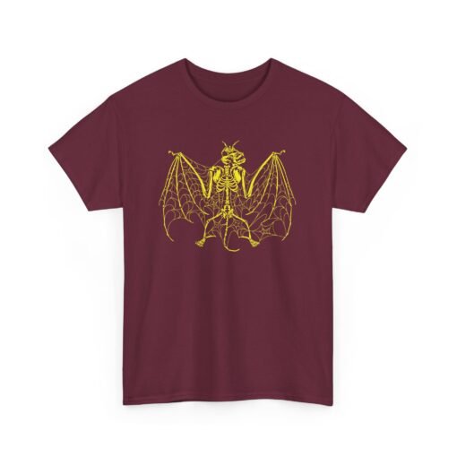 🦇🕸️ Bone-Winged Bat Unisex T-Shirt – Webbed in Darkness - Image 11