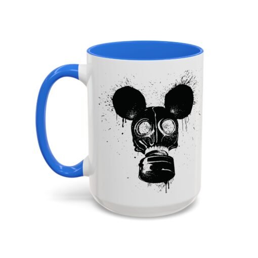 🐭☣️ Gas Mask Mouse Accent Mug – Sip with a Side of Strange - Image 60
