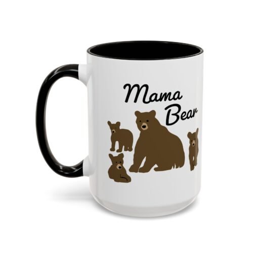 🧸 Mama Bear Color Accent Mug – Fierce Sips, Cozy Vibes - Image 20