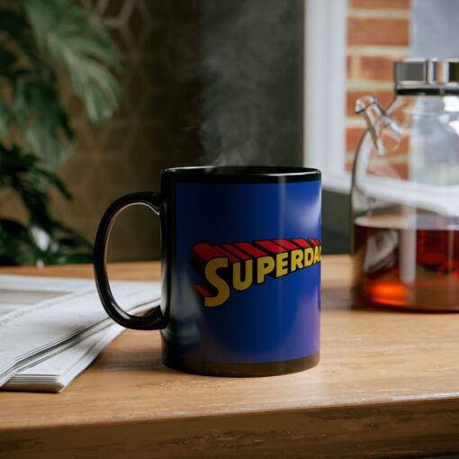 ☕🦸‍♂️💥 Superdad Black Mug – Fuel for the Everyday Hero - Image 6