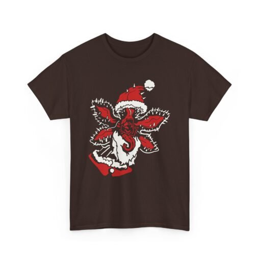 🎅👹 Demogorgon Santa Unisex T-Shirt – Upside Down Holiday Vibes - Image 11