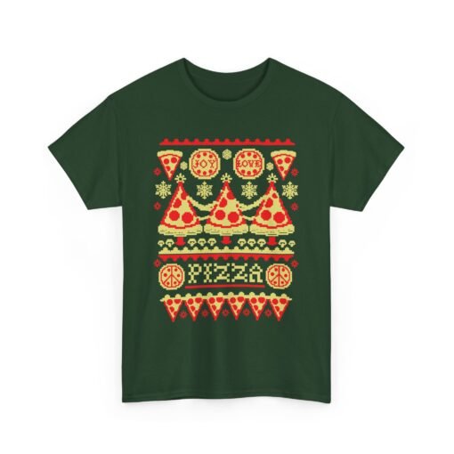 🍕🎄 Pizza Party Ugly Christmas Sweater T-Shirt – Extra Cheese, Please! - Image 15