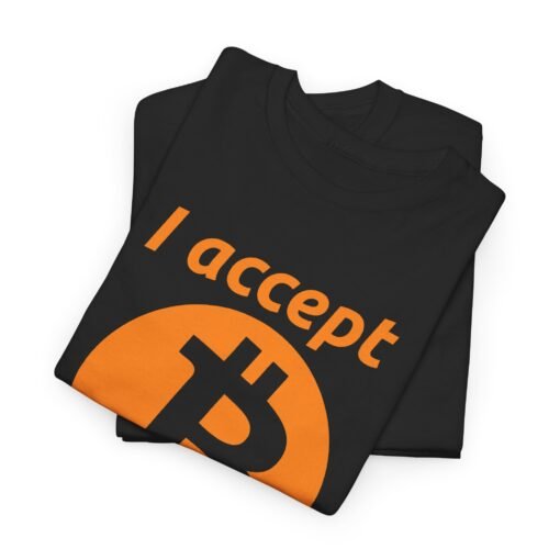 ₿💸 I Accept Bitcoin Unisex T-Shirt – Wear Your Wallet - Image 2