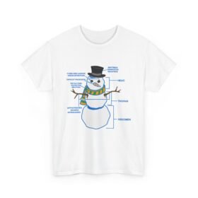 ⛄ Snowman Anatomy Unisex T-Shirt – Frosty Science with a Side of Laughs