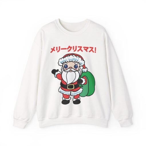 🎄 Kawaii Santa Unisex Sweatshirt – メリークリスマス, Cutified - Image 10